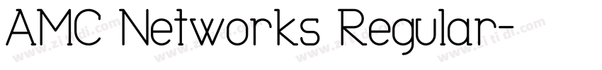 AMC Networks Regular字体转换